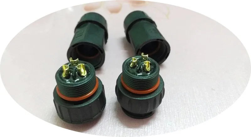 (1female+1male) 1set /lot Supply 20A high power male and female waterproof connector two core 3core 4core pair connector