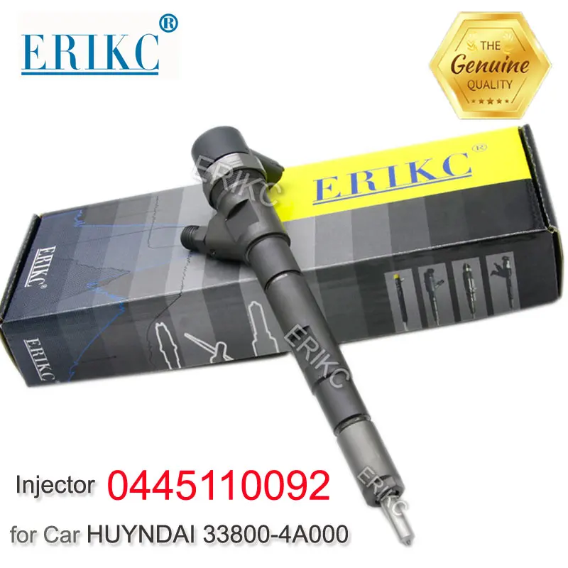 

0986435154 ERIKC 0445110092 Injector Original Diesel 0445 110 092 Common Rail Injector Set 0 445 110 092 for HUYNDAI 338004A000