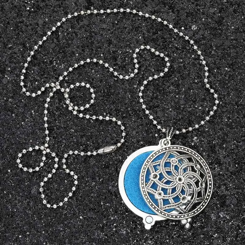 MODKISR Wholesale 30mm High Quality Hot Magnetic Aromatherapy Diffuser Jewelry  Star Locket Pendant Essential Oil Scent Necklace