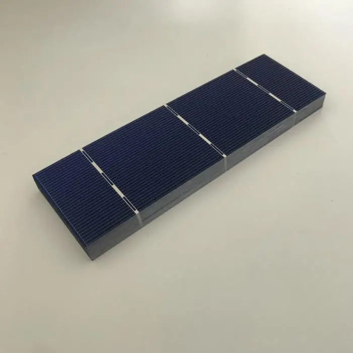 40pcs Monocrystalline Solar Cell 156*52mm 0.5V 1.6W/pcs High Quality for 12V Solar Panel DIY