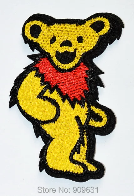 شكر الميت الرقص الدب الفرقة DIY خياطة الحديد على التصحيح #4