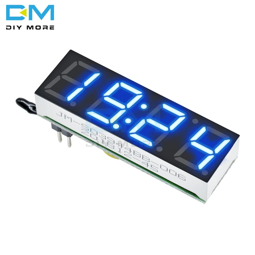 Red Blue Green 3 In 1 LED DS3231 DS3231SN Digital Clock Temperature Voltage Module Time Thermometer Voltmeter Board DC 5V-30V