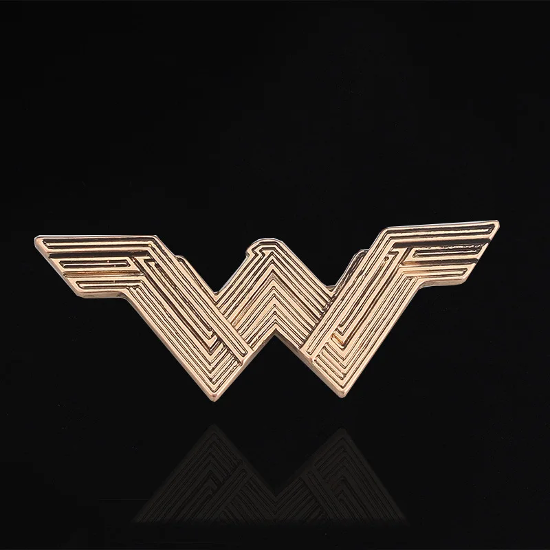 Woman Starlight Crown Headwear Logo Badge Metal Golden Halloween Cosplay Accessories Superhero Cospaly Brooch Wonder