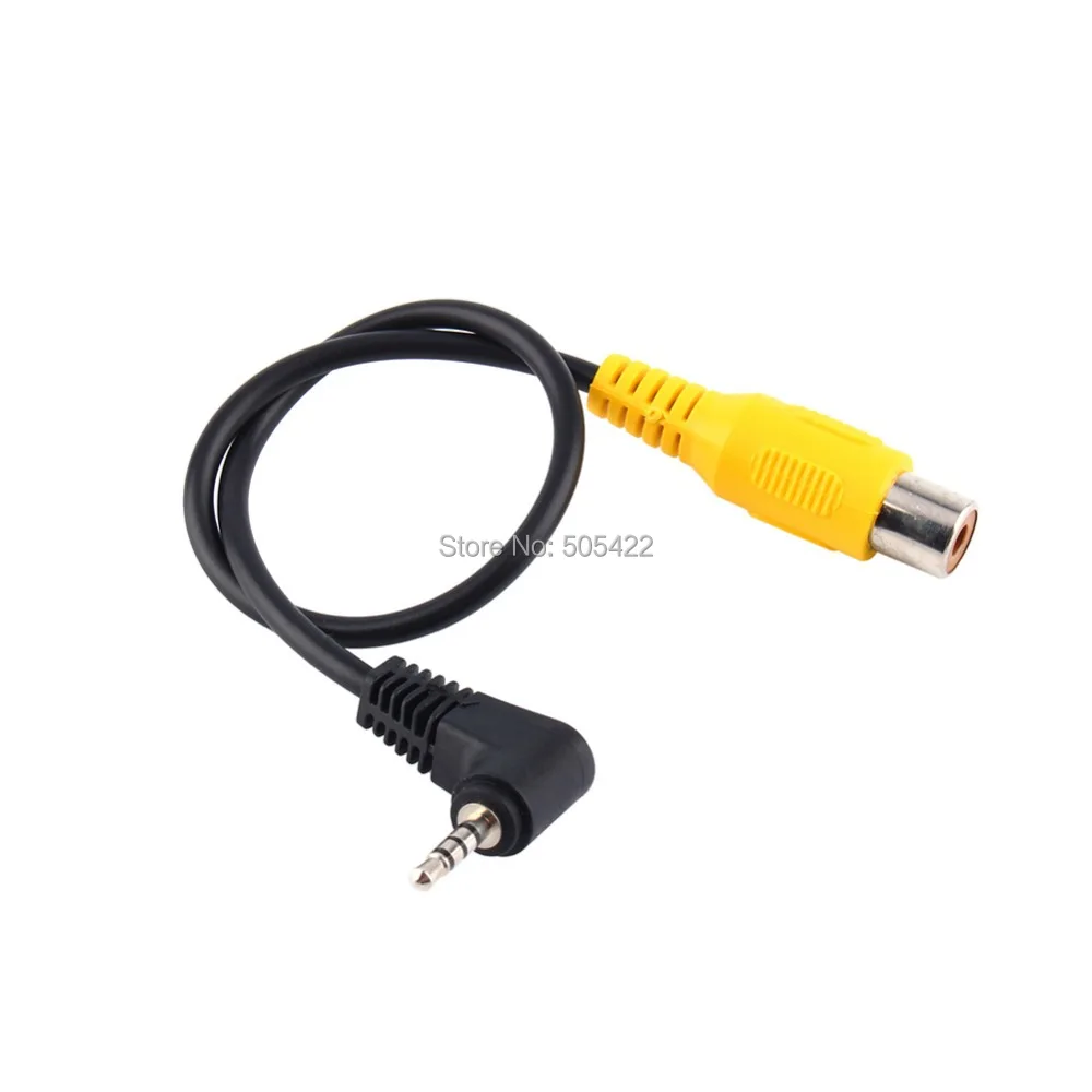 AV in Video Cable of 2.5mm Stereo Jack Male Plug To RCA Female Adapter Cable For GPS Converter Cable Cord High Quality