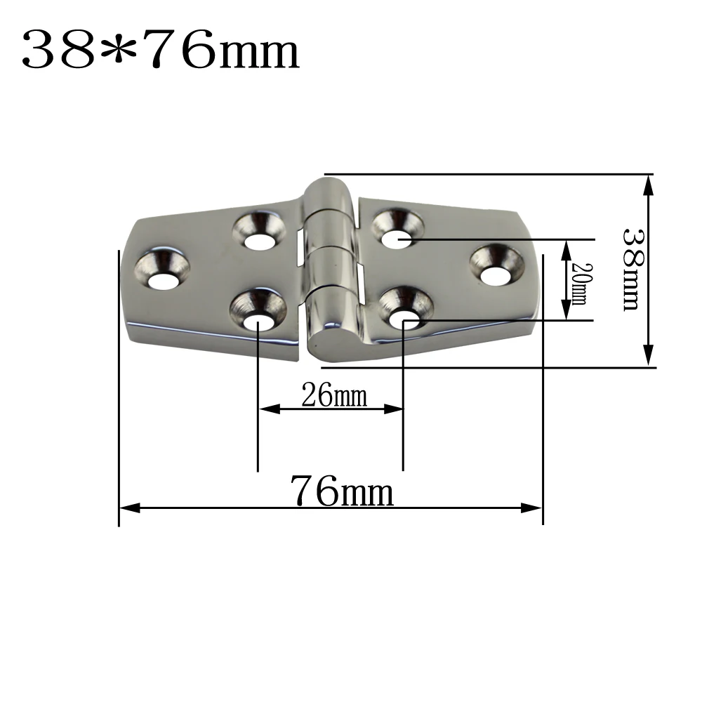 10 pcs per lot Marine Hardware Boat Cabin Hatch Flush Door Stainless Steel Hinge