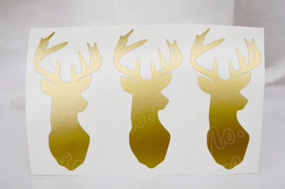 42 Reindeer Stickers DIY Decor Rose Decal Christmas decoration Envelope Seal Removable vinyl Wall Decal B268