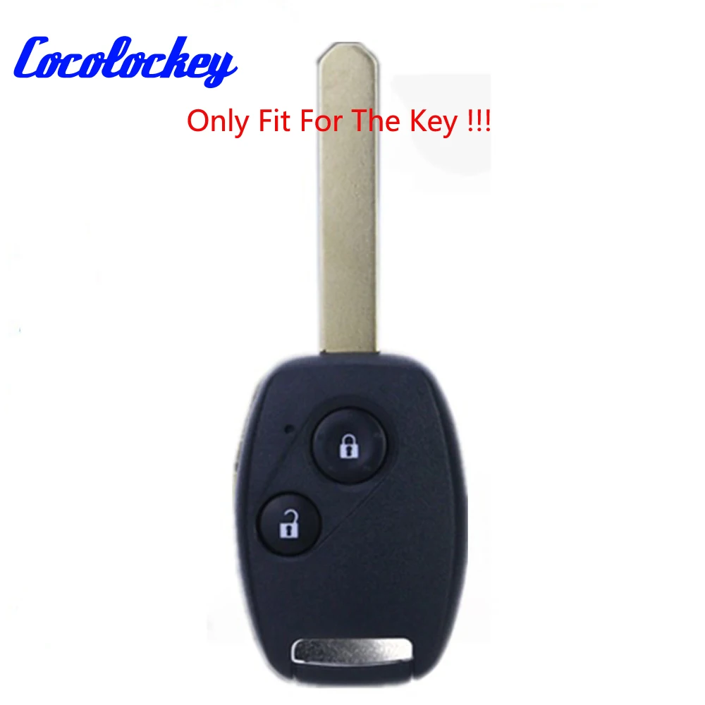 

Cocolockey 2Buttons Silicone Key Cover Car Case Protect Skin Set for Honda Accord CRV Civic Pilot JAZZ Fit Key Fob