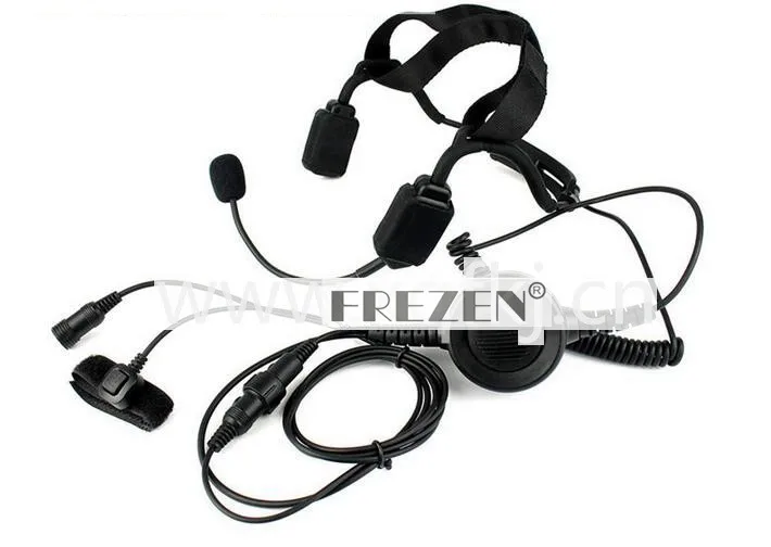 Imagem -02 - Militar Bone Condução Tactical Headconjunto Walkie Talkie Boom Mic Rádio Portátil Baofeng Uv5r Bf888s Uv92 Gt3