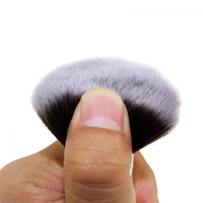 1 pz pennello pennello per trucco viso fondotinta crema fard bronzo testa piatta cosmetici strumenti di bellezza fibra contorno capelli polvere sciolta