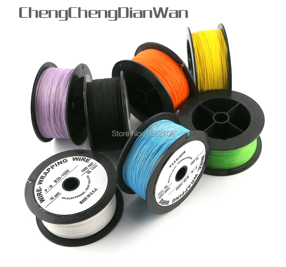 3PCS 1000 feet AWG30 USA Chip Link Wire Wrapping Wire Soldering cable wire for ps2 xbox360 xbox 360 WII