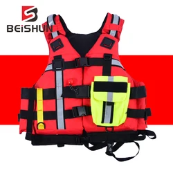 CE Certification Custom Swimming Boating Drifting Life Vest Water Sports Man Rescue Jacket Polyester Adult Life Vest Jacket