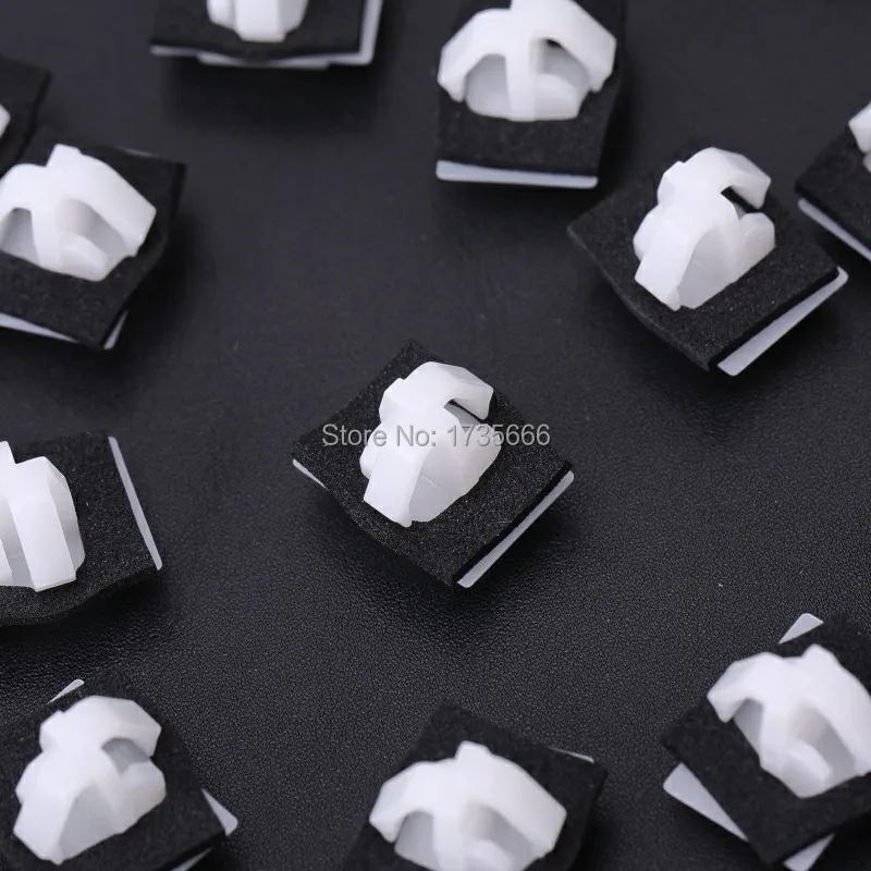 500x White Nylon Molding Clips With Sealer For Hyundai Tucson Veloster For Kia Forte Forte Koup pectra & Sportage 87756-2E000