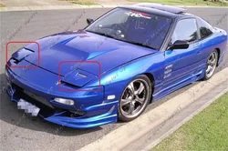 Car Accessories FRP Fiber Glass Na Style Vented Headlight Cover Fit For 1989-1994 180SX PRS13 Head Light Cover