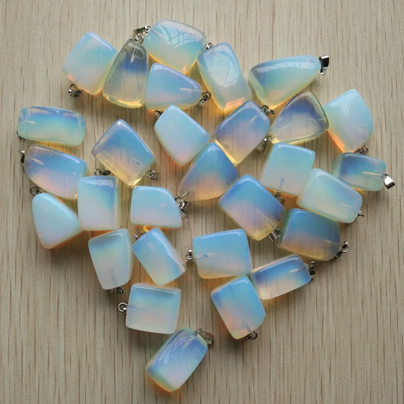 Wholesale 50pcs/lot 2023 hot selling trendy Assorted Natural stone Mixed Irregular shape pendants charms jewelry