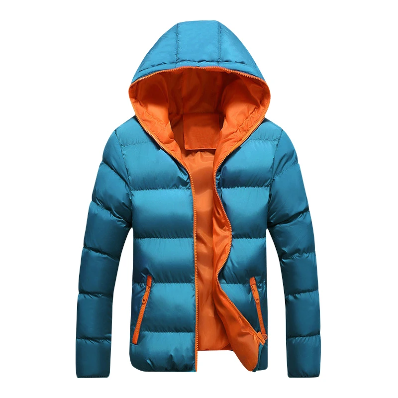 DAVYDAISY 2019 New Arrival Man Parkas Winter Men Jackets Hooded Warm Thin Coat Brand Fashion Autumn Male Jacket S-4XL JK082