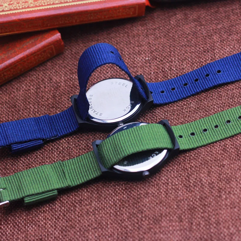 CYD-Reloj de pulsera electrónico de lona para hombre, niño y niña, de cuarzo, a la moda, fresco, 2024