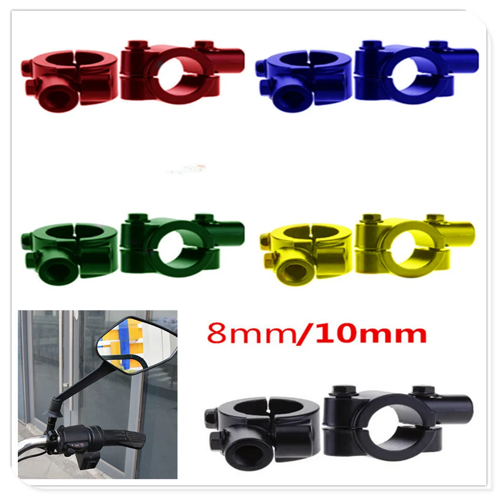 2Pc colorful Motorcycle Mirror Adapter for  TRIUMRH TIGER 1050 SpoRt 1200 EXPLORER 800 XC XCX XR XRX 800 XC