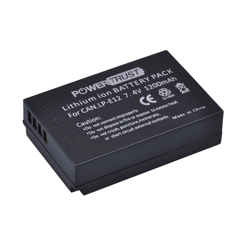 LP-E12 LP E12 LPE12 1200mAh Camera Batteries for Canon SX70 HS Rebel SL1 EOS-M EOS M2 EOS M10 EOS M50 EOS M100 EOS M200 Battery