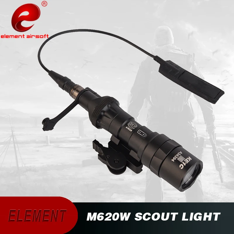 

Element Airsoft Tactical Flashlight For Hunting Surefir M600 Light 250 Lumen M600C Rifle Scout Lantern Weapons Gun Light EX442