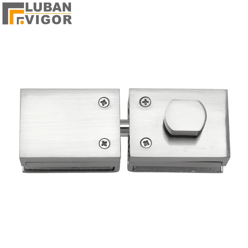 High quality,Glass Door Latches Lock/bolt,8-12mm glass,no drilling,for Bathroom Double/single glass door, Frameless glass door