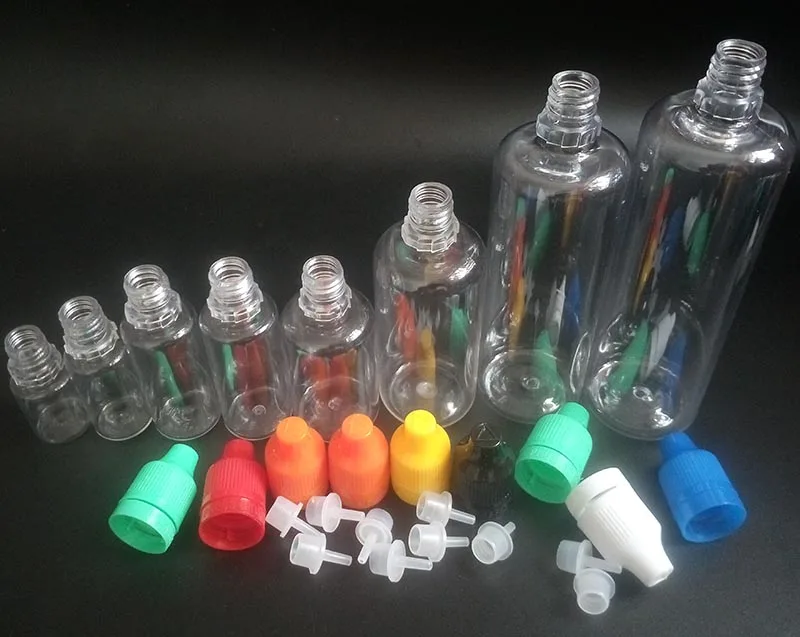 

Plastic Dropper Bottle 5ml 10ml 15ml 20ml 30ml 50ml 60ml 100ml 120ml empty PET Tamper Evident Child Proof for E Liquid bottles