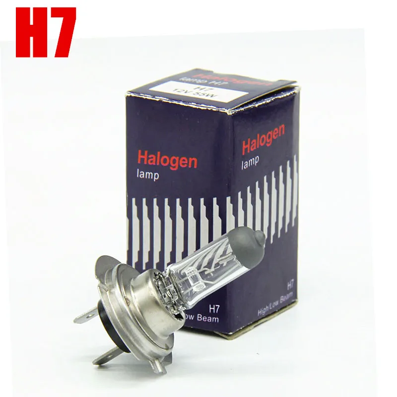 10 pcs quartz glass auto halogen bulb H4 H7 H11 9005 9006 H1 H3 car headlight 55w 4300k halogen lamp