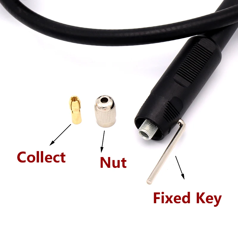 Imagem -02 - Eixo Flexível de 108cm Conjunto de Acessórios para Máquina de Polimento Moedor Elétrico de Ângulo Giratório Broca de 18*1.5 mm