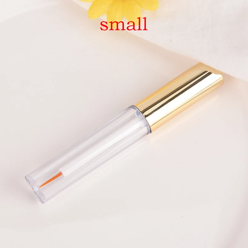 2Colors  Eyelash Bottle Eyeliner Container Make Up Tube 2Sizes Gold Black Empty Liquid Eye Liner Tube Eye Lash Vial