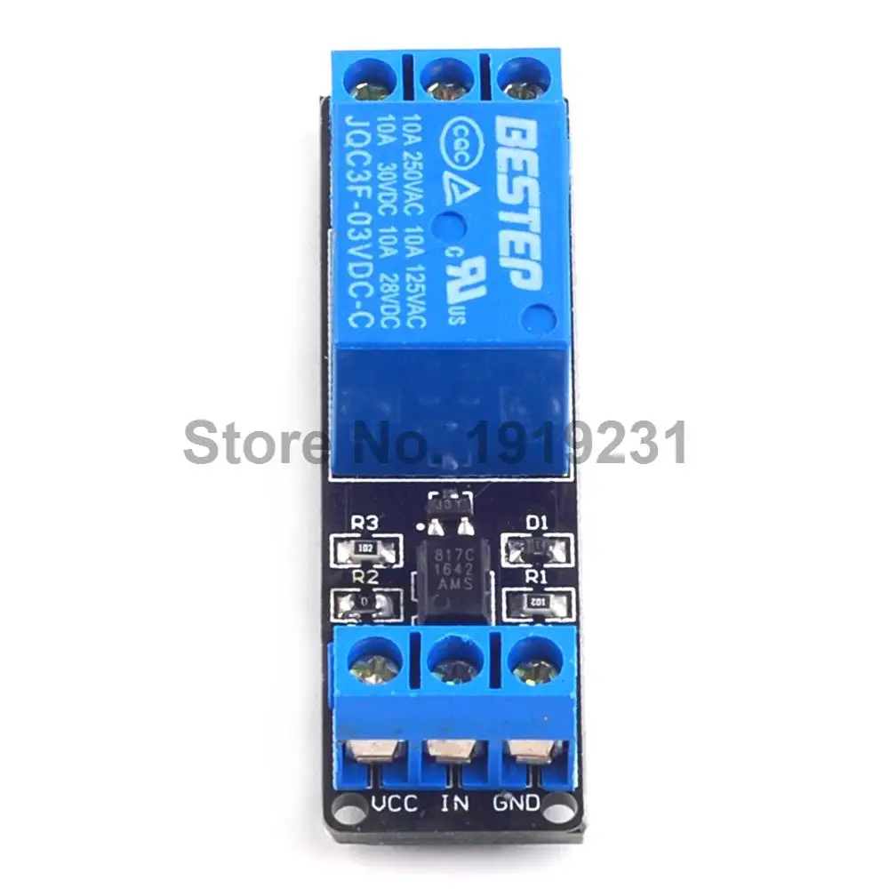 3.3V 1 Channel 3V Relay Module Optocoupler Isolation Low Level Trigger Relay Module