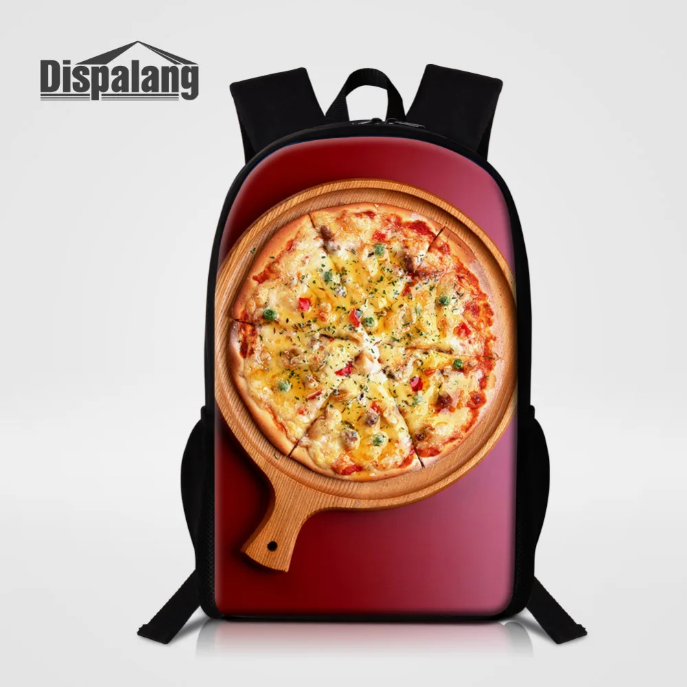 

Dispalang Men Women Backpack Pizza College Students School Bags For Teenager Boy Girls Travel Shoulder Bag Mochila Kids Rucksack