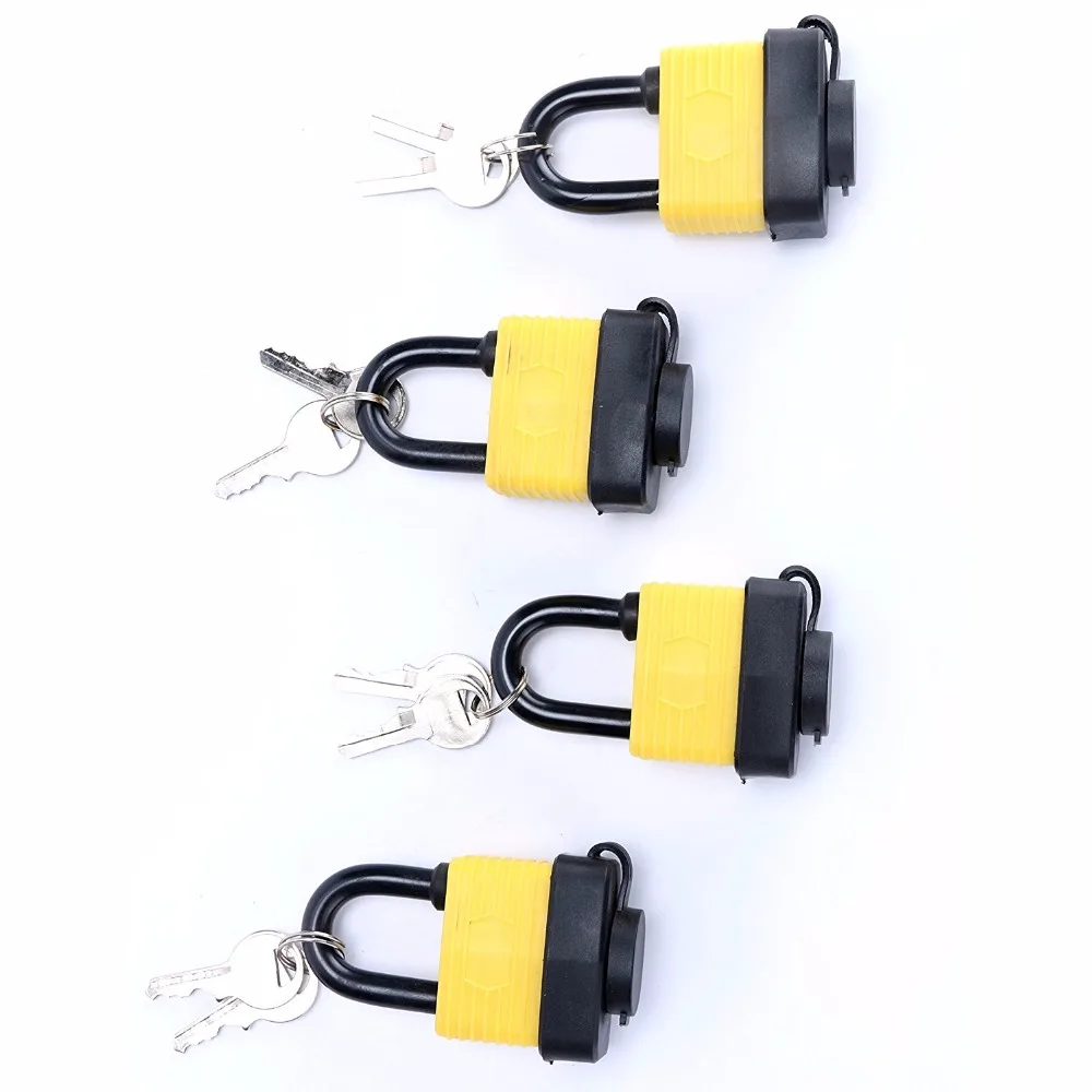 4 X Waterproof Padlock Locks Gate Door Padlock Master Padlock 40mm