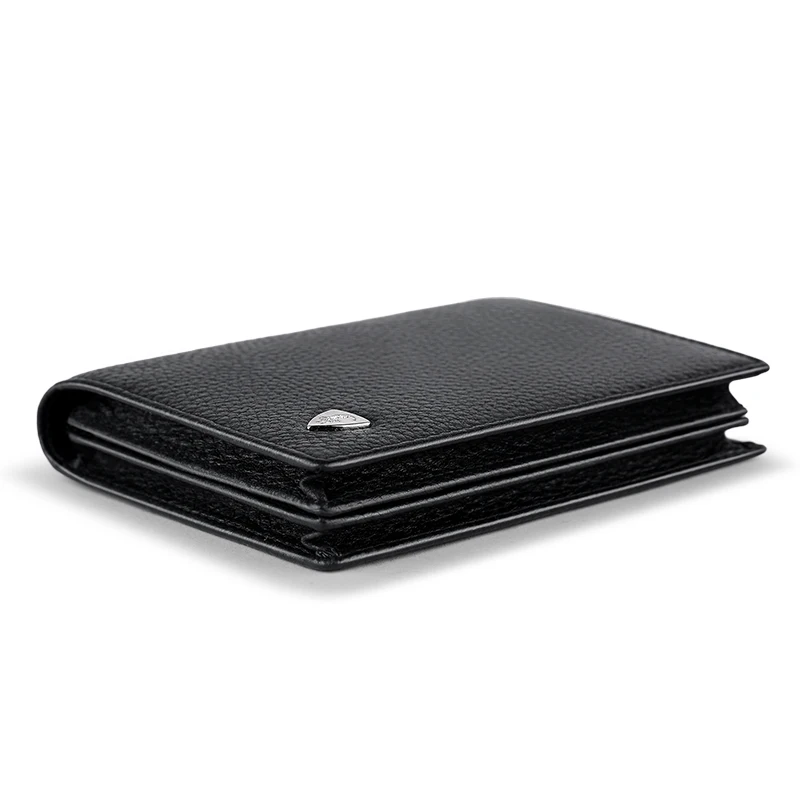 Genuine Leather man's short wallet driver's license wallet large capacity Wallet