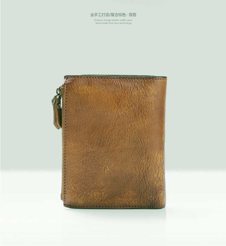 ファッションヴィンテージ本革メンズ財布革財布男性財布垂直ショートマネーバッグ男性財布コイン財布カードホルダー