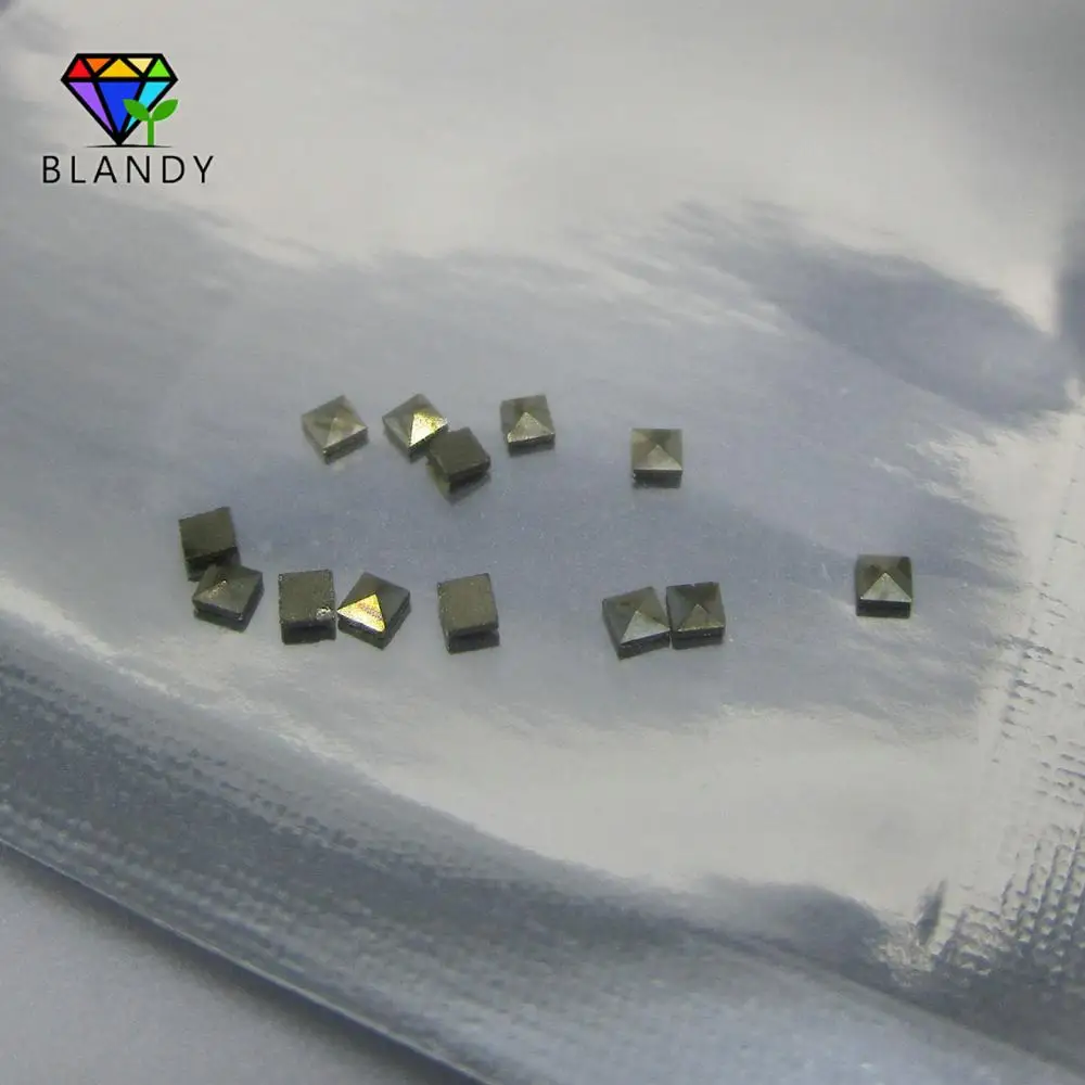 Factory Pirce Marcasite Beads High Temperature Resistance 1.2-2.0mm Square Shape Marcasites Stone For Jewelry
