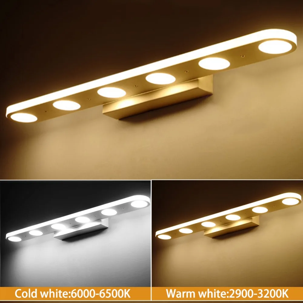 Modern LED Mirror front lamp 12W 18W 38CM 58CM Decor Lighting waterproof Bathroom Lamp Bedroom Foyer Study  wall lamp