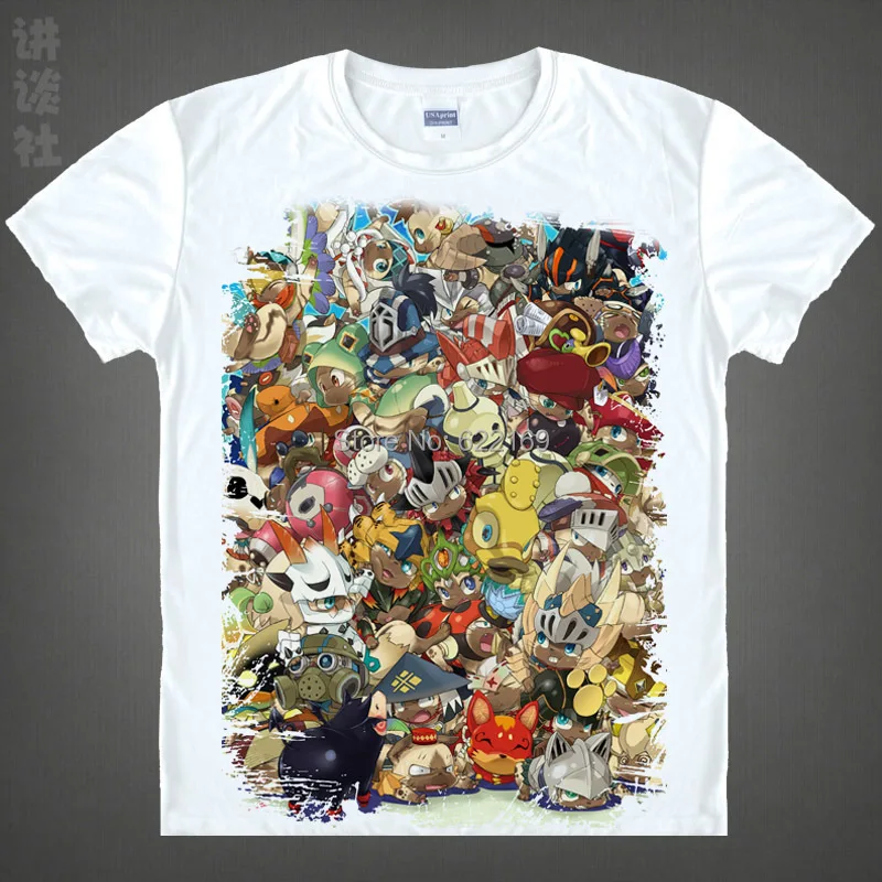 Coolprint Japanese Monster Hunter anime  Short-Sleeve t-shirt Zinogre cotton shirt Cosplay christmas halloween Costumes clothing image 4
