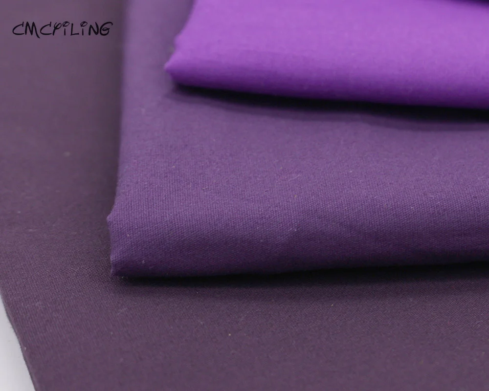 Pure Purple Cotton Fabric DIY Cloth Sewing Tilda Patchwork Tissue Home Textile Woven Telas Fat Quarter Tecido