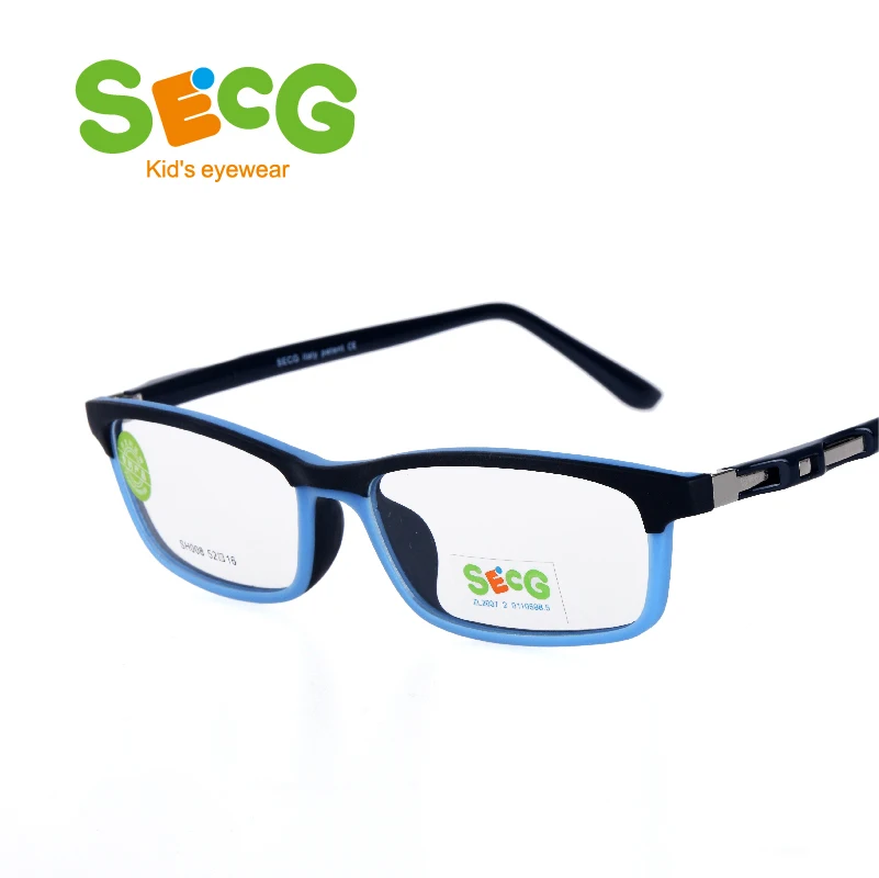 SECG Cute Soft Flexible Optical Children Glasses Frame Silicone Kids Glasses Eyewear Myopia Hyperopia Oculos Spectacles