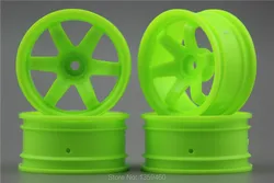 4pcs 1/10 Touring&Drift  Wheel Rim W6SNG(Material Green) 6mm offset  fits for 1:10 Touring&Drift Car 1/10 Rim 10004