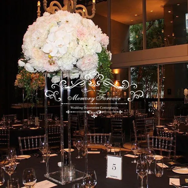 

Wedding Decoration Table Decoration Christmas Party Bridal Centerpiece Christmas Acrylic Flower Stand Clear Flower Vase