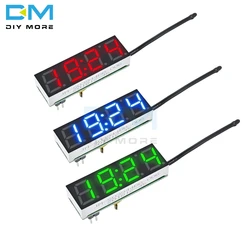 Red Blue Green 3 In 1 LED DS3231 DS3231SN Digital Clock Temperature Voltage Module Time Thermometer Voltmeter Board DC 5V-30V