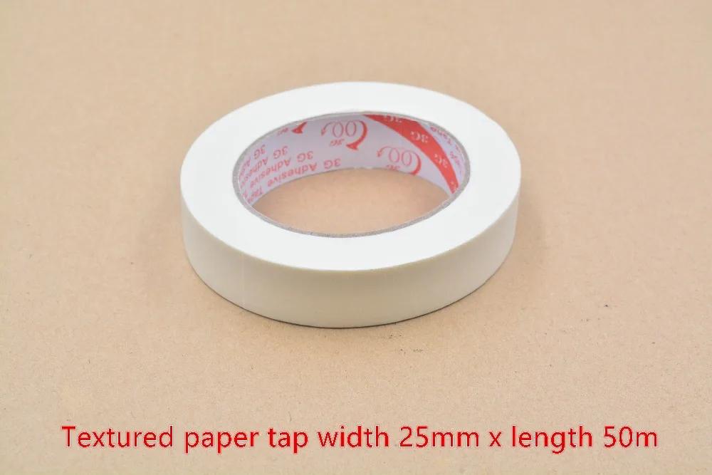 Textured paper tap  self-adhesive tape width 25mm length 50m 1pcs