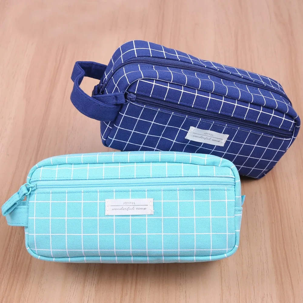 

M&G Large Capacity Pencil Bag Student Pencil Case Pencil Bag Simple Pastoral Men and Women Stationery Box