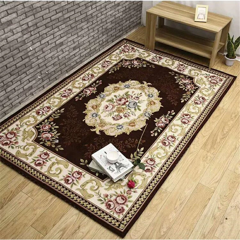 High-end rectangular European-style living room carpet Customized home door mat floor mat living room coffee table carpet mats