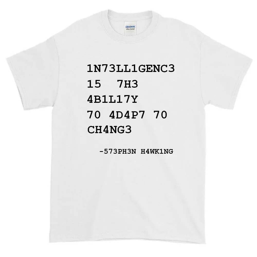 2019 Cool STEPHEN HAWKING QUOTE VIRAL T SHIRT NEIL DEGRASSE TYSON FUNNY NERD GEEK BIG BANG Tee