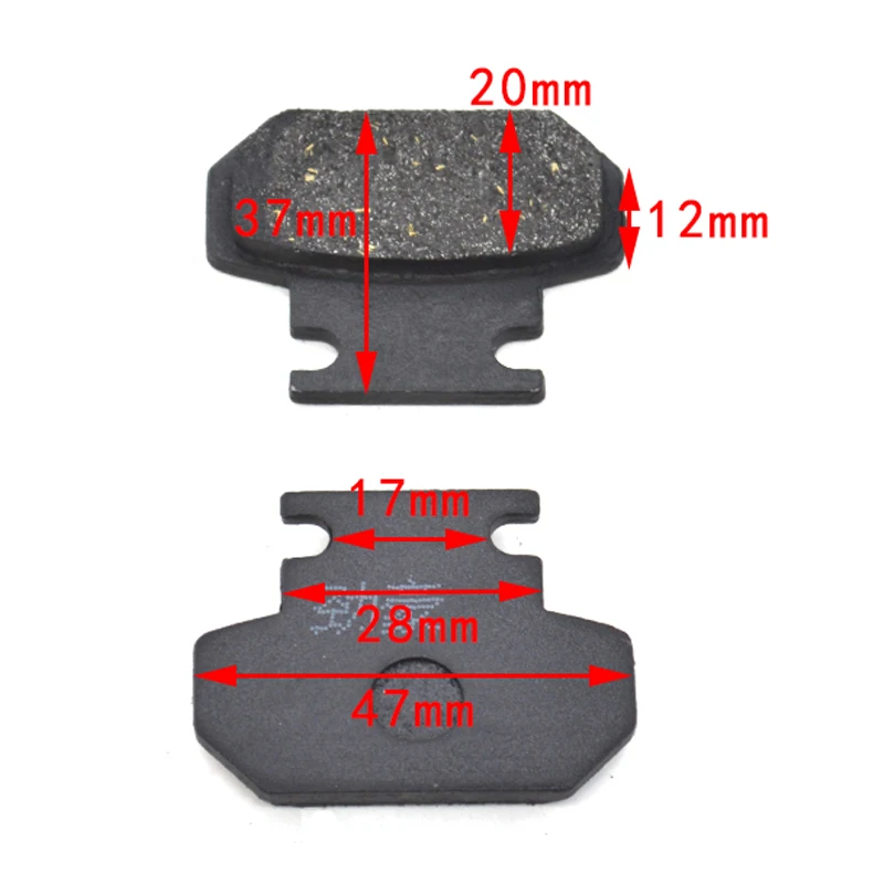 1 Pair Disc Brake Pad for Motorcycle Electric Scooter Moped Trike