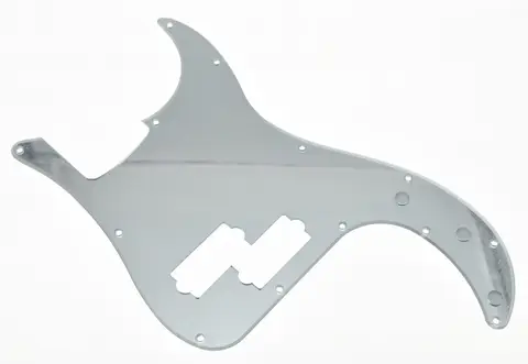 Espelho prateado P Bass Pickguard PB, Scratch Plate, Fits Precision Bass Guitar