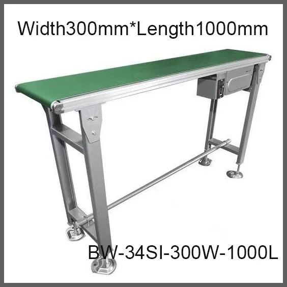 

300mm Width * 1000mm Factory Supply Belt Conveyor 30Kg Loading PVC / PU Belt Constant or Variable Speed Compact Belt Conveyor