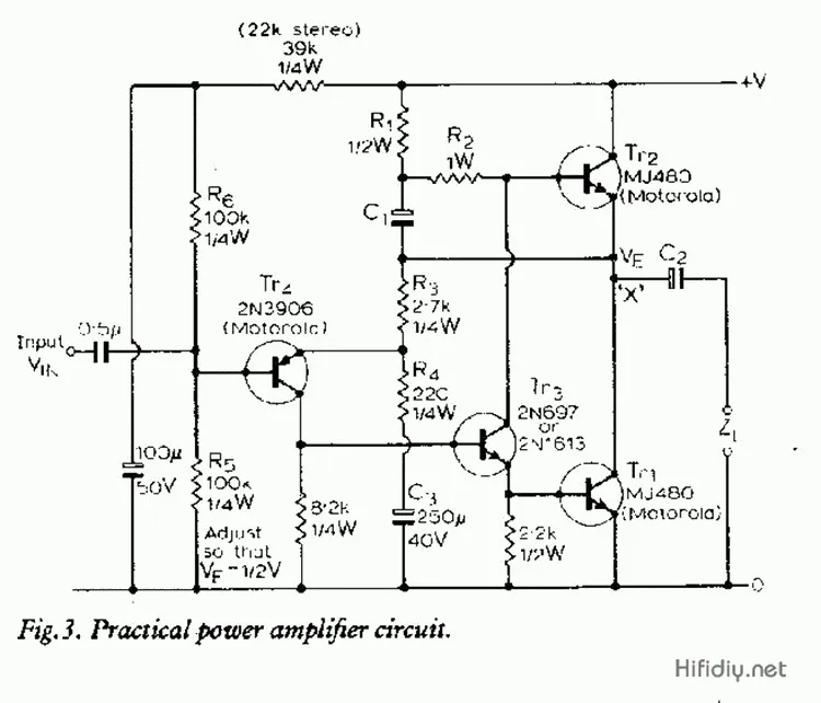 2SC5200 JHL hood 1969 pure class A mono 10w power amplifier board finished