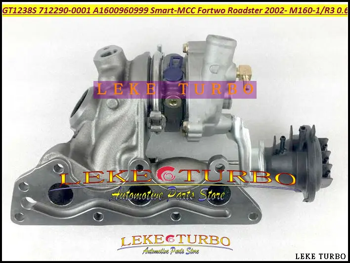 Turbo GT1238S 712290 712290-0001 1600960999 Para Smart MCC Fortwo Roadster 2002-06 M160-1 M160 M160R3 3 Cilindros 0.6L Gasolina 50kw